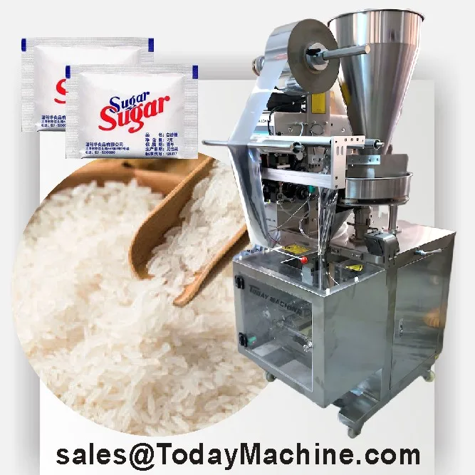 Small Vertical 5g 25g Black Pepper Salt Hotel Sugar Sachet Pouch Stick Bags Filling Packaging Packing Machine