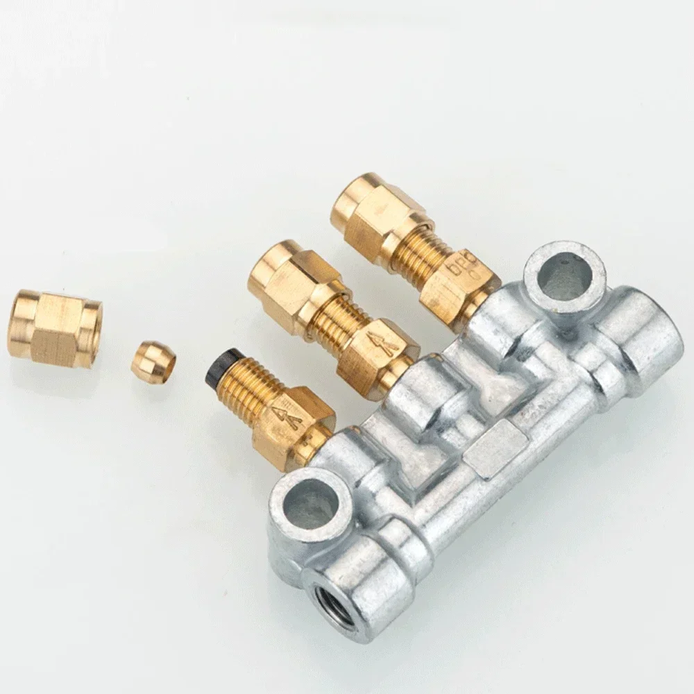 M8x1mmx 4mm Tube AJB/DPC-0/1/2/3/4/5 Brass One Way Check Measureing Valve Resistive Proportional Distributor Tip Lubrication Oil