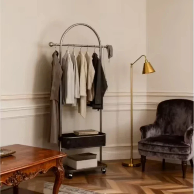 Modern Portable Stainless Steel Wardrobe Leather Hat Rack Simple Garment Saddle Angle Storage