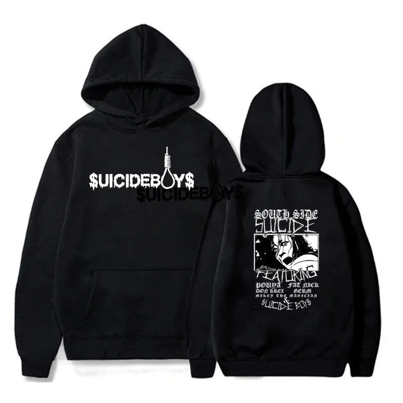 

Винтажная толстовка с капюшоном Suicideboy для мужчин и женщин Harajuku Grey Day Rapper в стиле хип-хоп, уличная одежда, мужские толстовки, пуловер, одежда, пальто