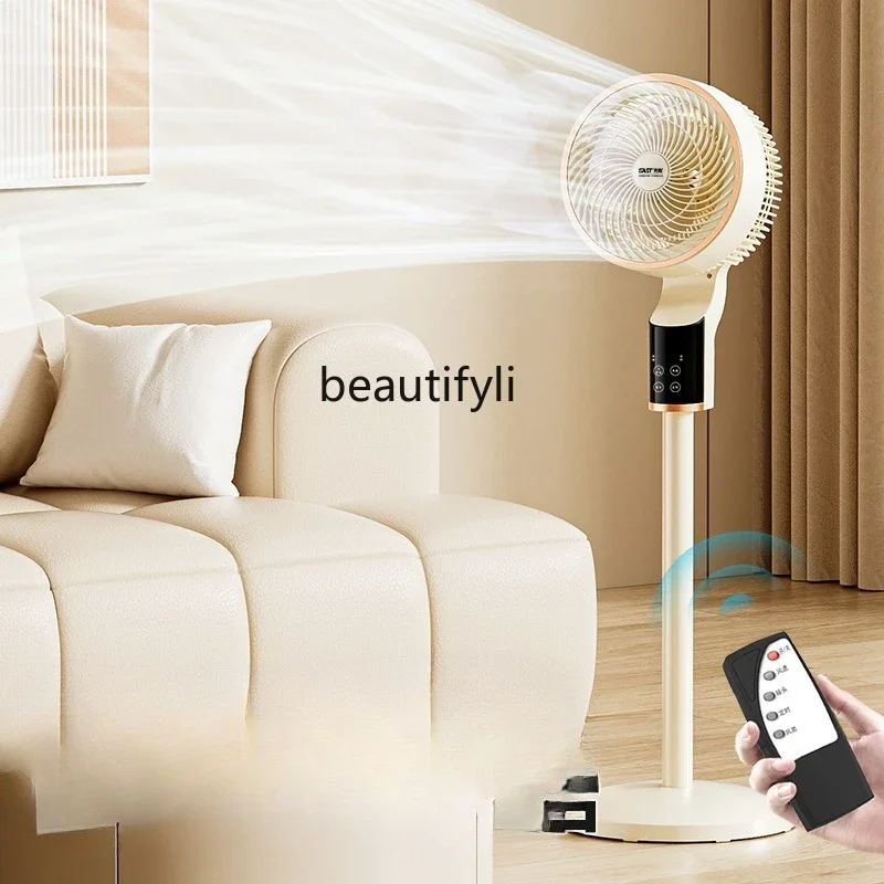 E132 مروحة كهربائية لتدوير الهواء مروحة أرضية منزلية جهاز تحكم عن بعد صامت مروحة توربينات الرياح الكبيرة #2