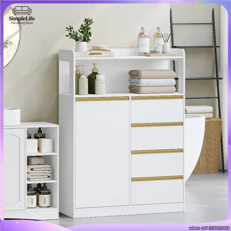 gabinete-de-bano-blanco-dorado-con-4-cajones-y-estante-abierto-gabinete-alto-para-bano-sala-de-estar-u-oficina