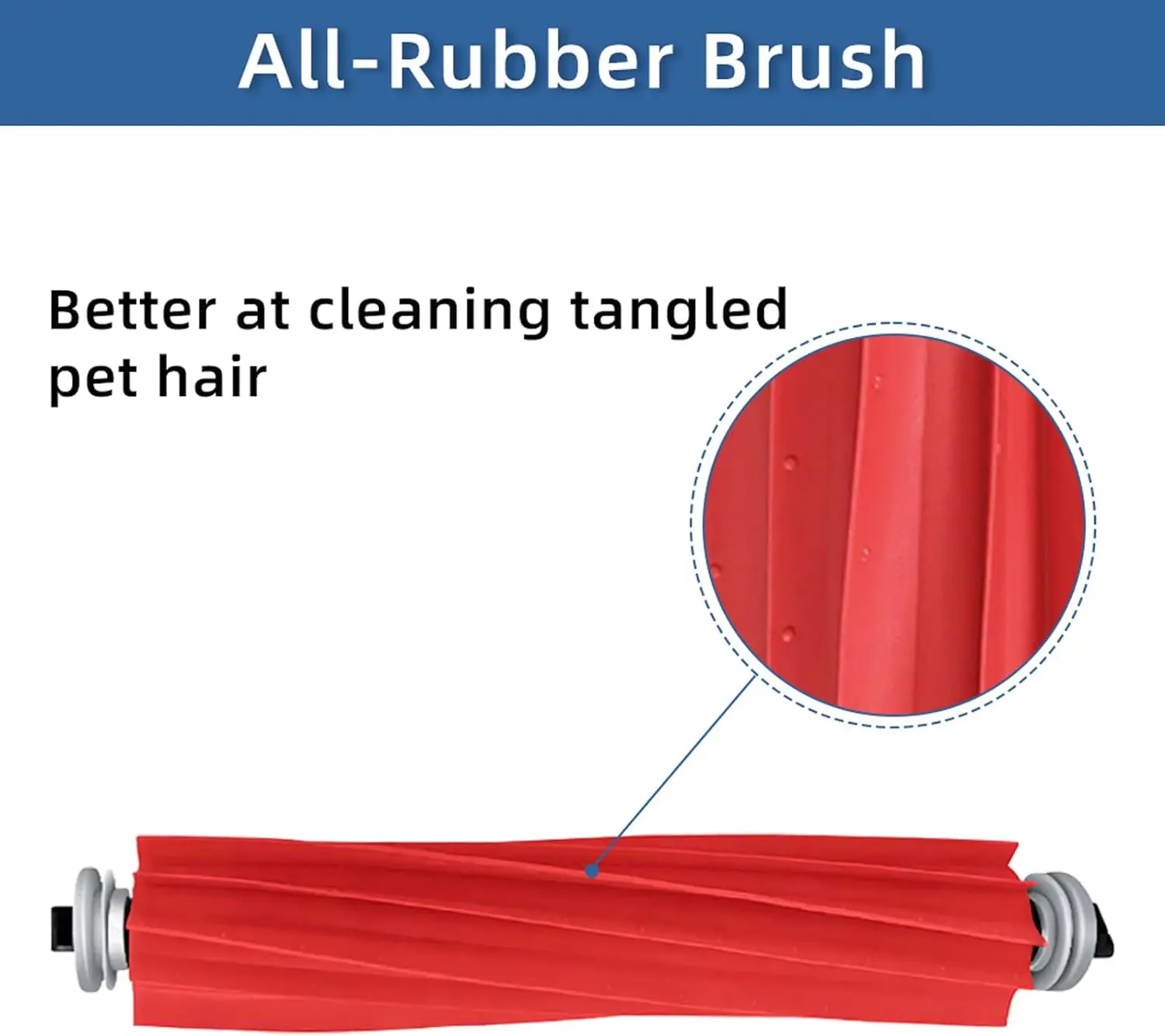 Original Roborock Roller Brush Kit Compatible with Roborock Q Revo, S7, S7 MaxV, Q5, Q7 Max Series Robot Vacuum Cleaners