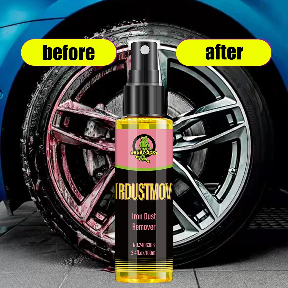 30/100ml Rust Remover Spray Metal Surface Chrome Paint Car Maintenance Iron Powder Cleaning Super Rust Remover Cleaner