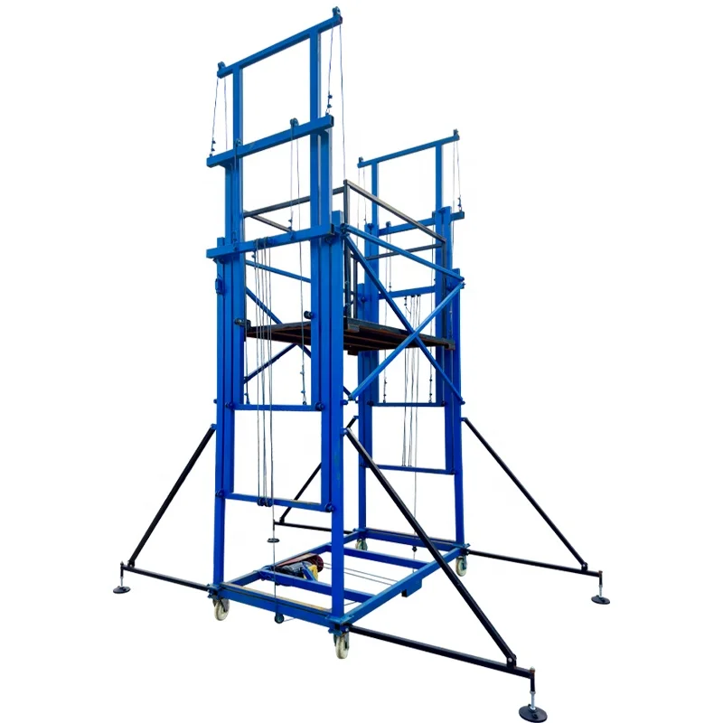 

JKG6m Electric Scaffolding Lift Platform 10 Mobile Scissor Lift Platform For Aerial Working Vertical Mast Lift