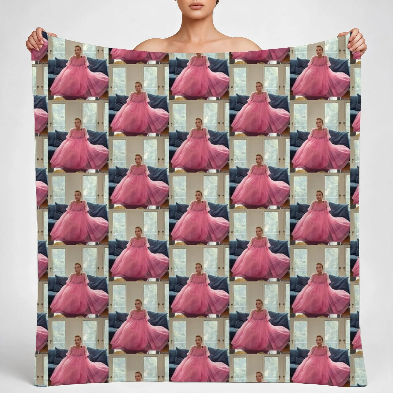 Villanelle Killing Eve Throw Blanket couch cozy soft plush fuzzy picnic outdoor blanket