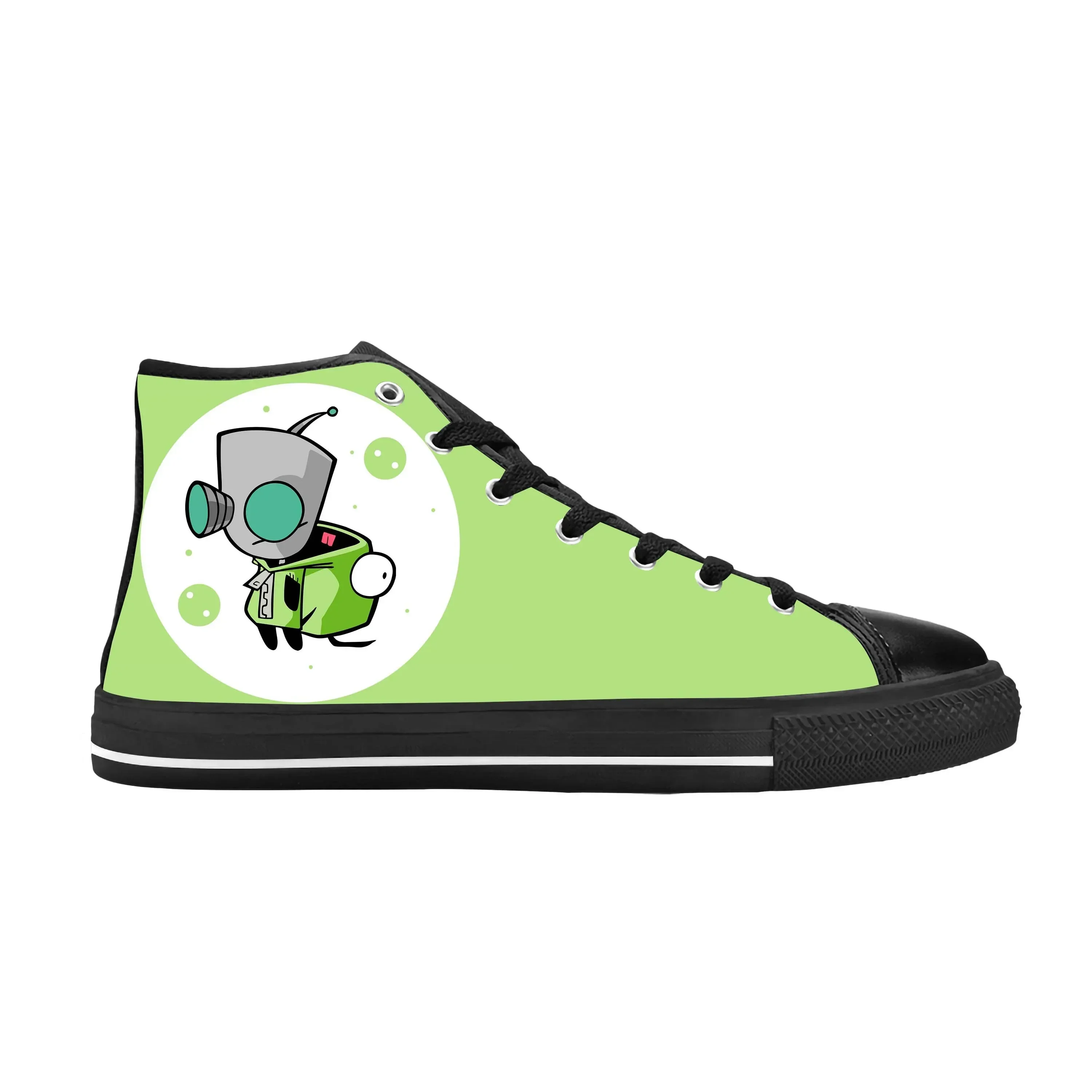 

Zim Gir Anime Cartoon Manga Comic Invader Alien Casual Cloth Shoes High Top Comfortable Breathable 3D Print Men Women Sneakers