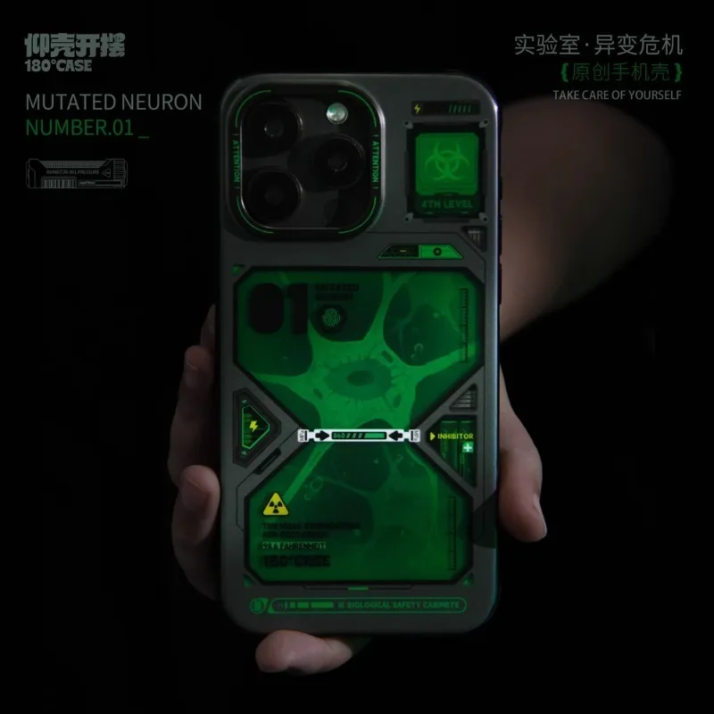 3M iPhone16 Pro Max Decal Skin حافظة هاتف خيال علمي مستقبلية مع طبقة مزدوجة IMD مضادة للخدش حماية متينة للشاشة