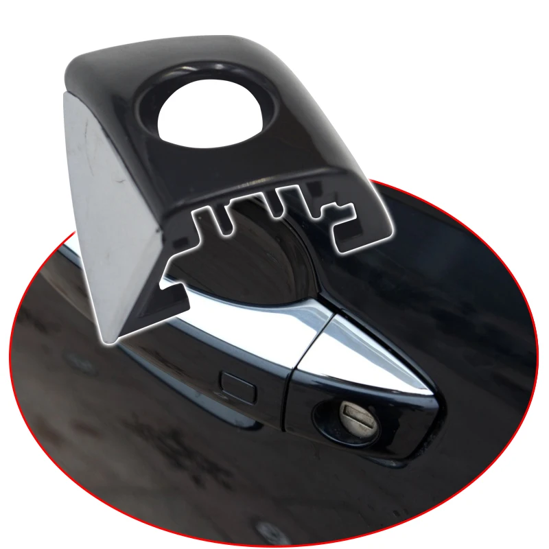 Крышка для автомобильной дверной ручки Audi A6L C7 A7 A8L, новая хромированная крышка для дверной ручки, внешняя черная крышка для ручки 4H1837879, 03-18 Крышка для автомобильной дверной ручки Audi A6L C7 A7 A8L, новая хромированная крышка для дверной ручки, внешняя черная крышка для ручки 4H1837879, 03-18