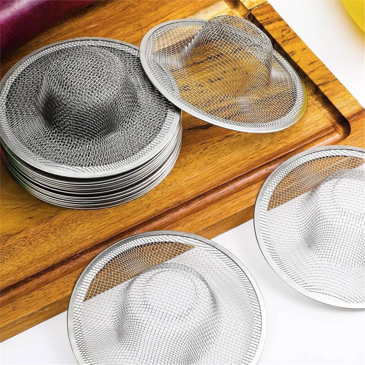 40 Pcs Mesh Sink Strainer, 4.5