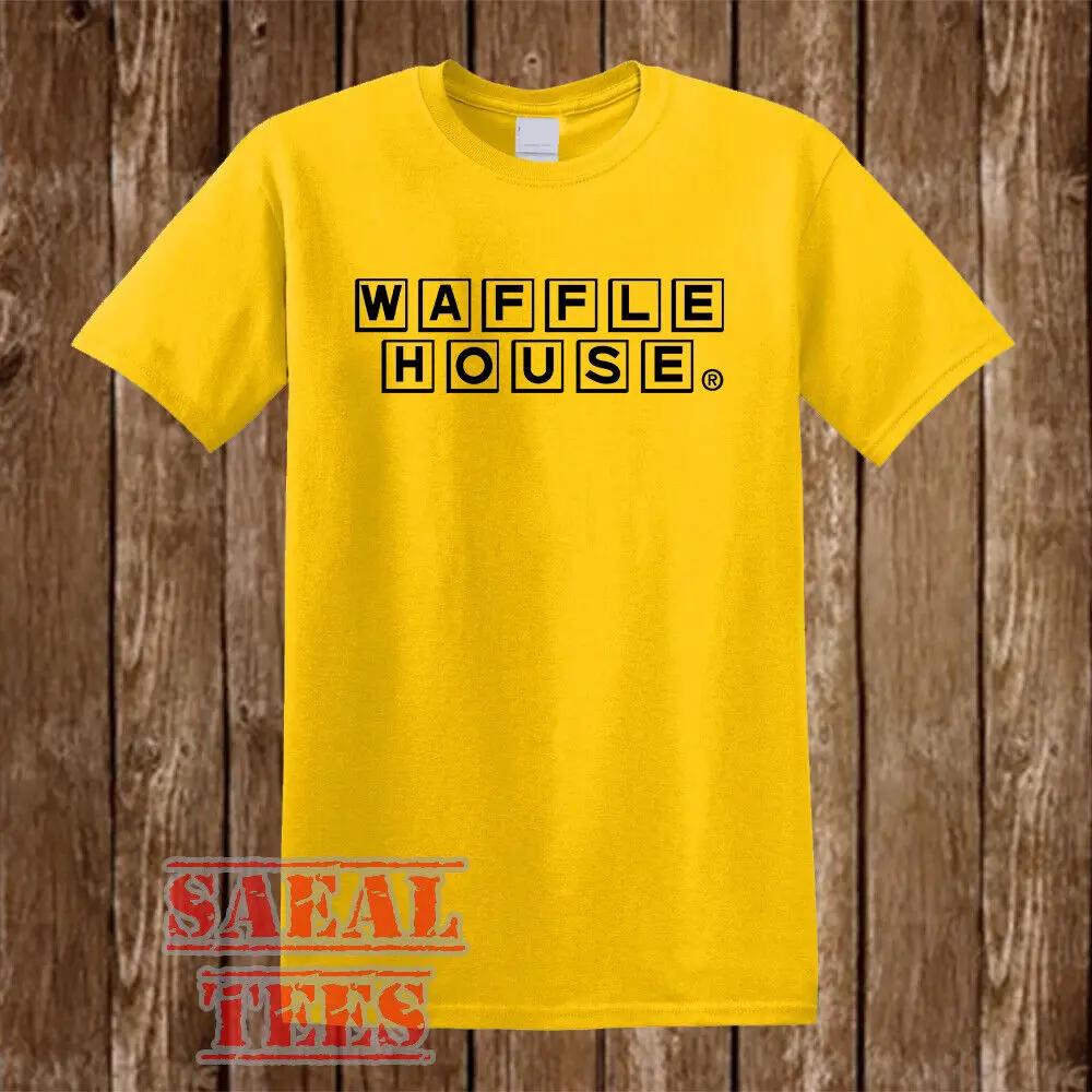 Waffle House Retro Restaurant Men's Yellow T-Shirt Size S-5XL