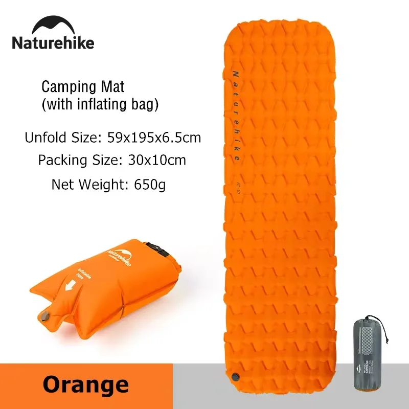 Naturehike エアマット ダブル 1.8/2.1 R値 折りたたみ式