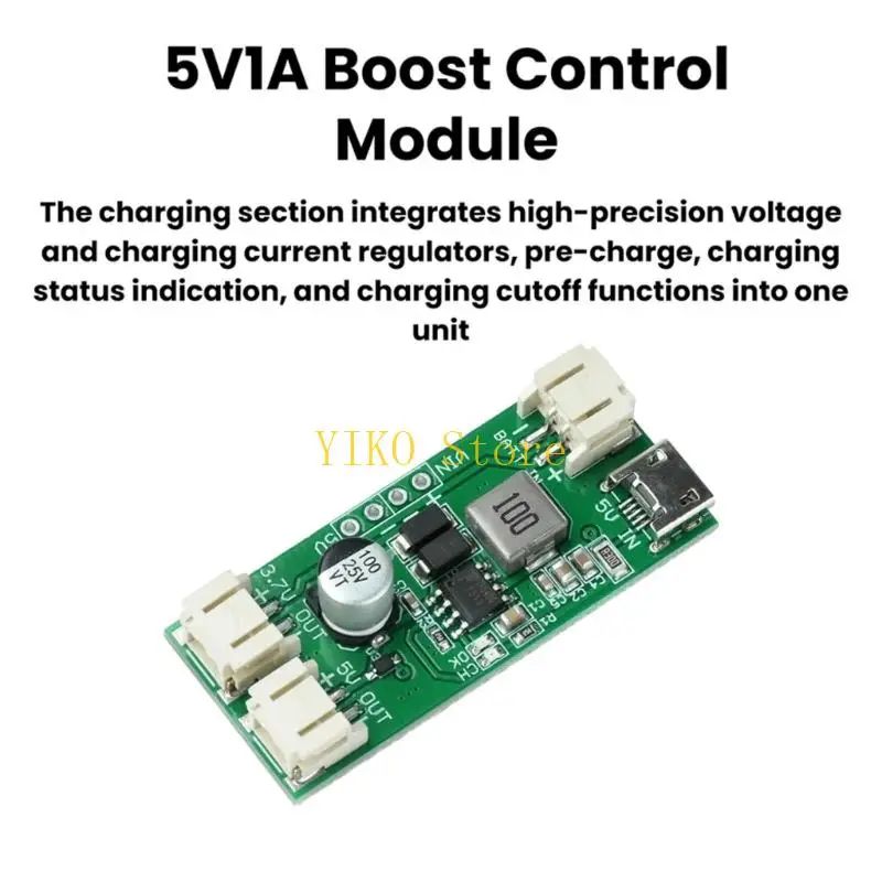K32C Battery Discharge Module Board with USB 5V Input, Lights, 3.7V Battery Side and 5V Output for Repair and