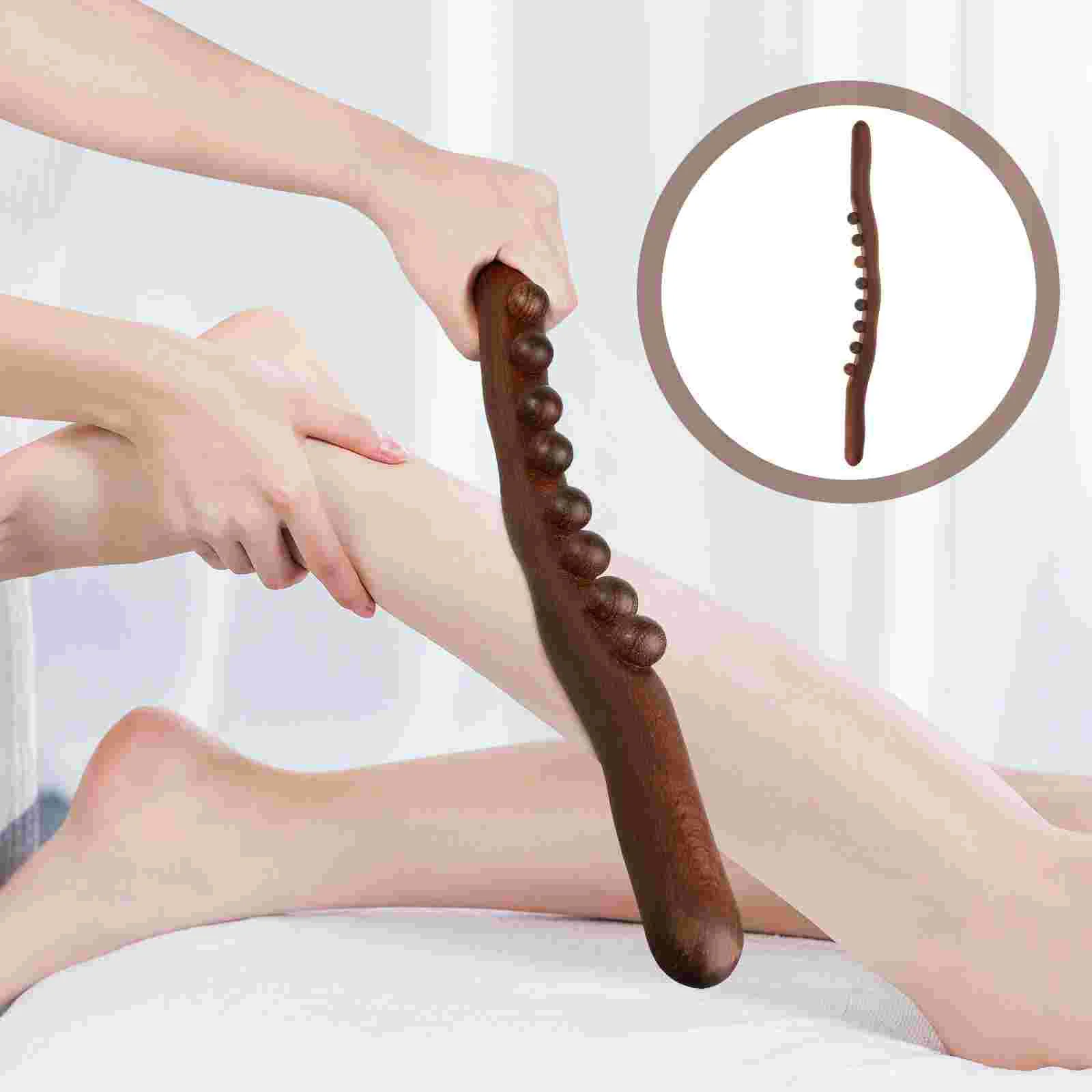 

Wooden Meridian Rod 53cm Massage Stick for Body Legs Feet Neck Shoulders Back Face Pain Relief Spa Tool Promotes