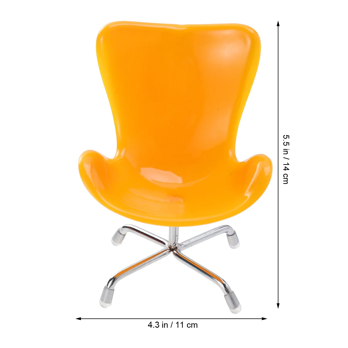 1pc Mini sedia per computer per piccoli animali domestici Base in metallo di plastica Gabbia per criceti riccio Sedia per uova liscia Mini mobili