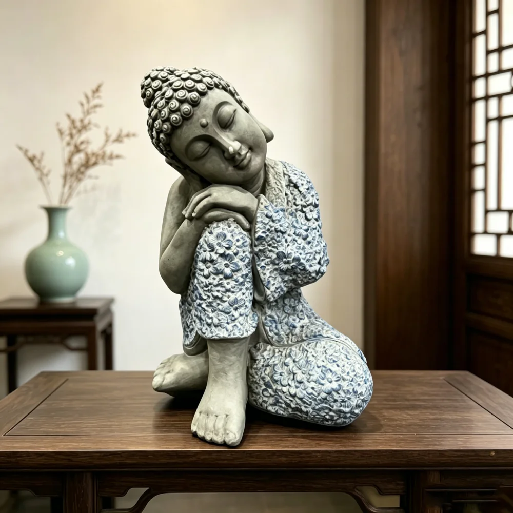 Serene Sleeping Buddha Statue, 16.34