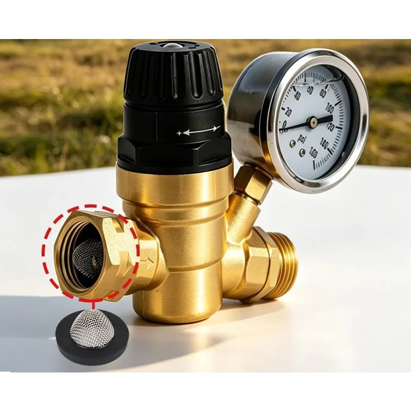 Supply special pressure reducing valve for RV adjustable tap water pressure reducing valve