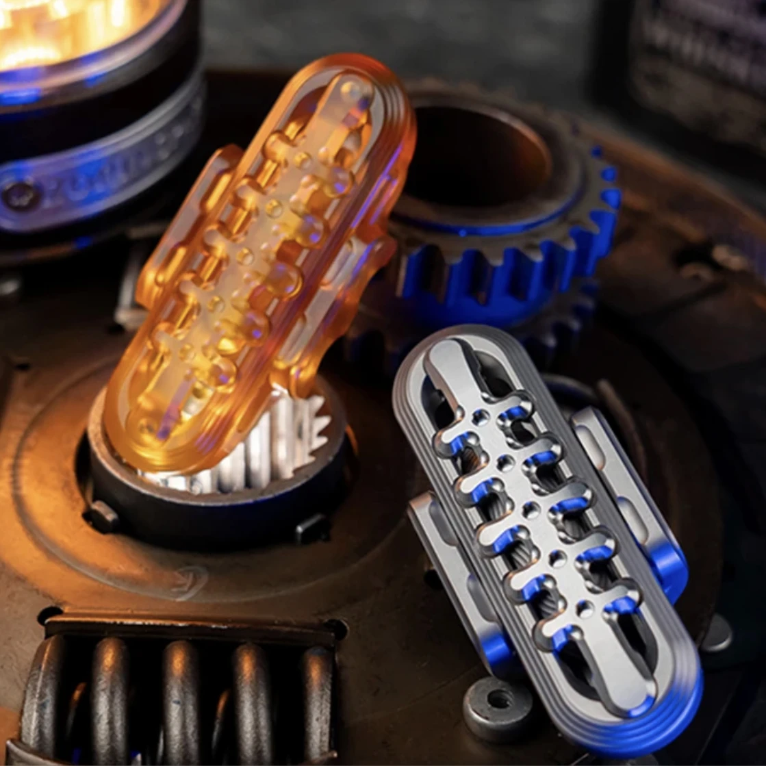 Staal Cyborgs PEI Zintuiglijk Speelgoed Roestvrij Staal Fidget Spinner Slider EDC Metaal Anti Stress ADHD Fidgeting Speelgoed Zakformaat