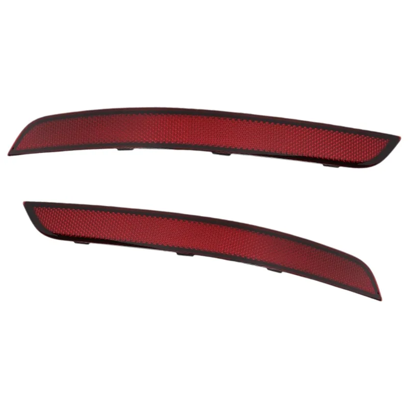 2Pcs Rear Bumper Reflector Warning Strip R+L For Mercedes Benz GLK-Class X204 GLK300 GLK350 2013-2015 OEM：2048200374 2048200474