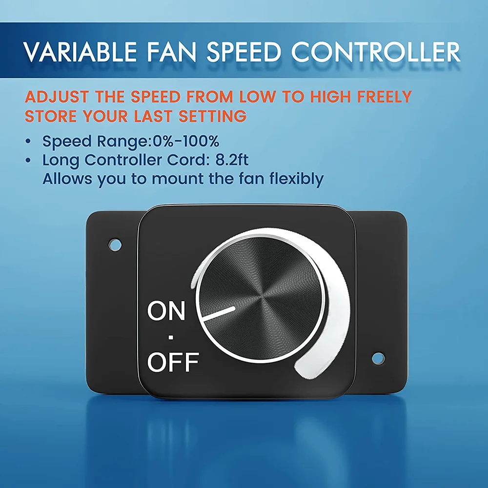 Motor 4 Inch Inline Fan with Speed Controller