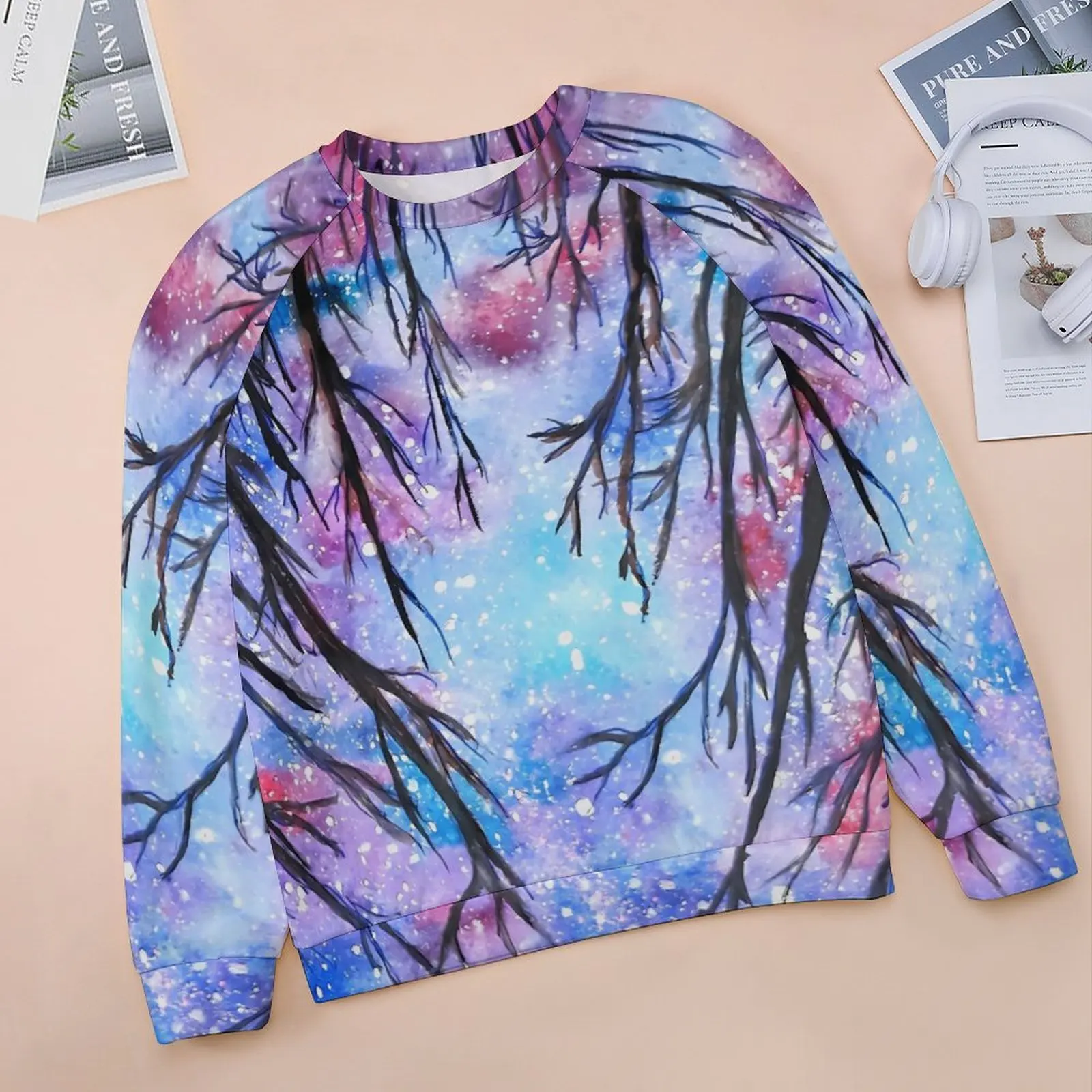 Sudadera con capucha de Noche Estrellada de octubre para mujer, moda urbana abstracta, de gran tamaño Sudadera con capucha, manga larga, ropa informal con gráfico elegante