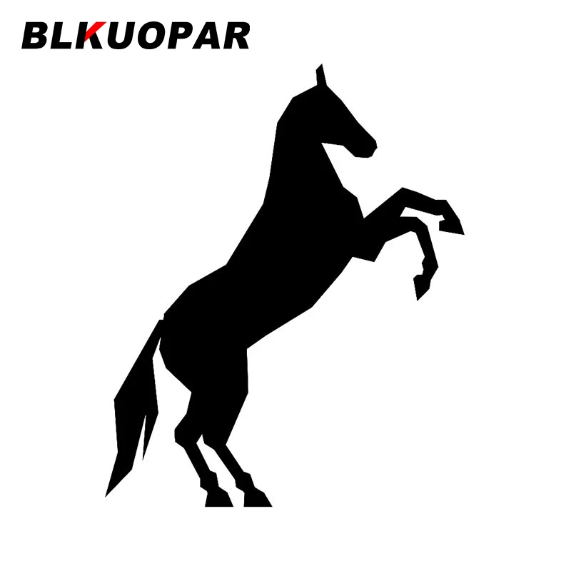 

BLKUOPAR Racing Horse Standing Hind Silhouette Car Stickers Personality Decals Sunscreen Windshield Air Conditioner Decoration