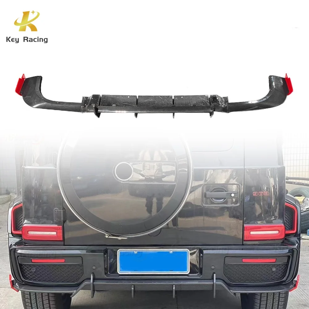 For Mercedes-Benz G Class W464 Dry Carbon Fiber G900 Style Rear Bumper Diffuser