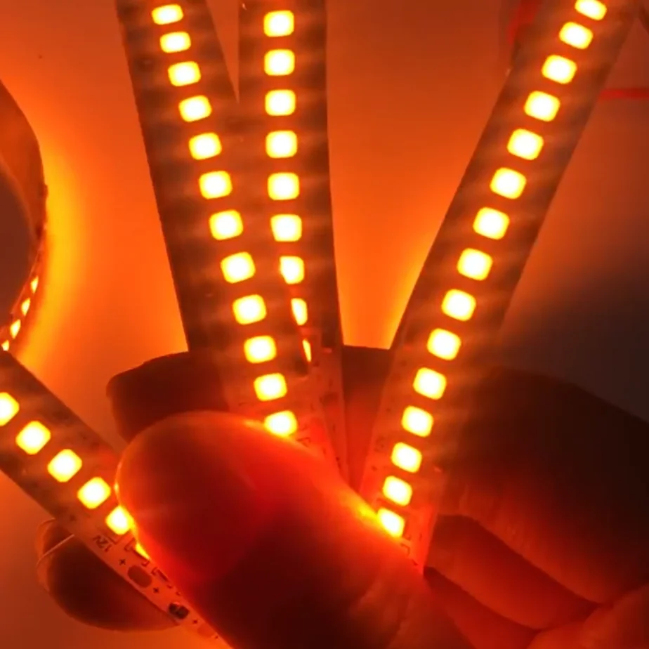 5m Narrow Slim 4mm 8mm 10mm Orange Amber Flame LED Flexible Strip 1700k 1800k 1900k 2000k 120 leds/m 240 leds/m Shop Backlight