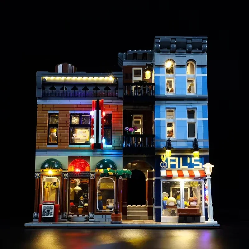 DIY LED Light Kit For LEGO 10246 Detective's Office Building Block Set（Only LED Light,Without Blocks Model）