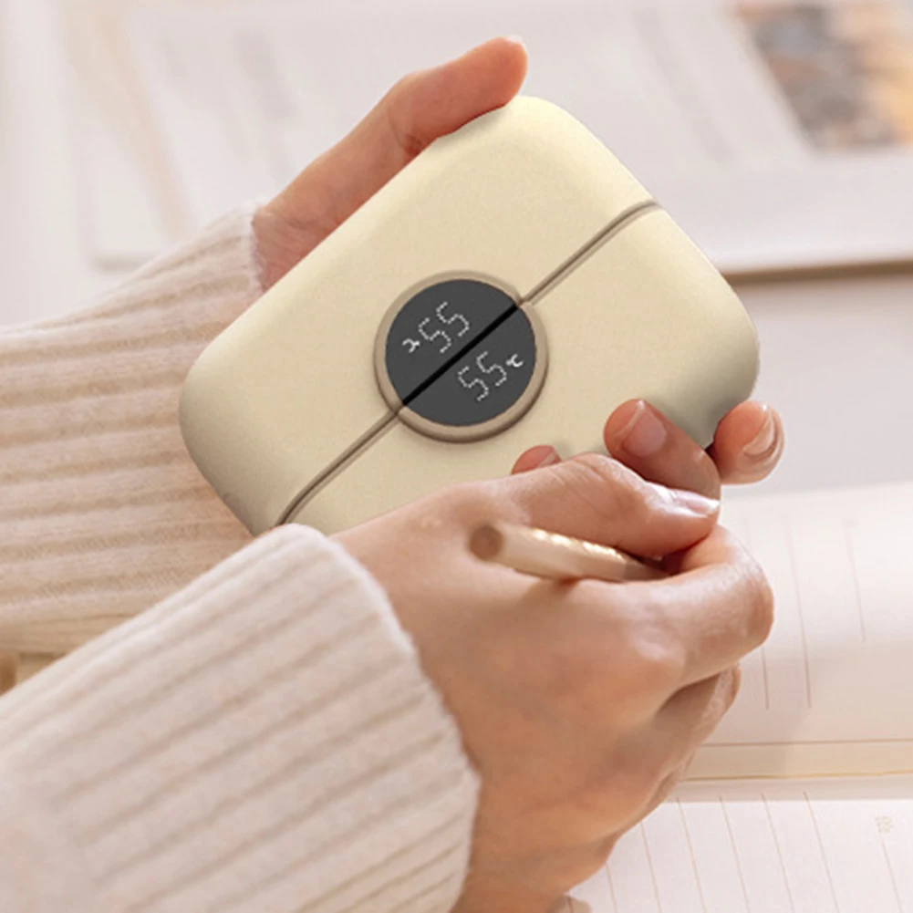 

Digital Display Rechargeable Hand Warmer Magnetic Instants Heat In Seconds, Rapid Warmth. Winter Outdoor Sports Essential