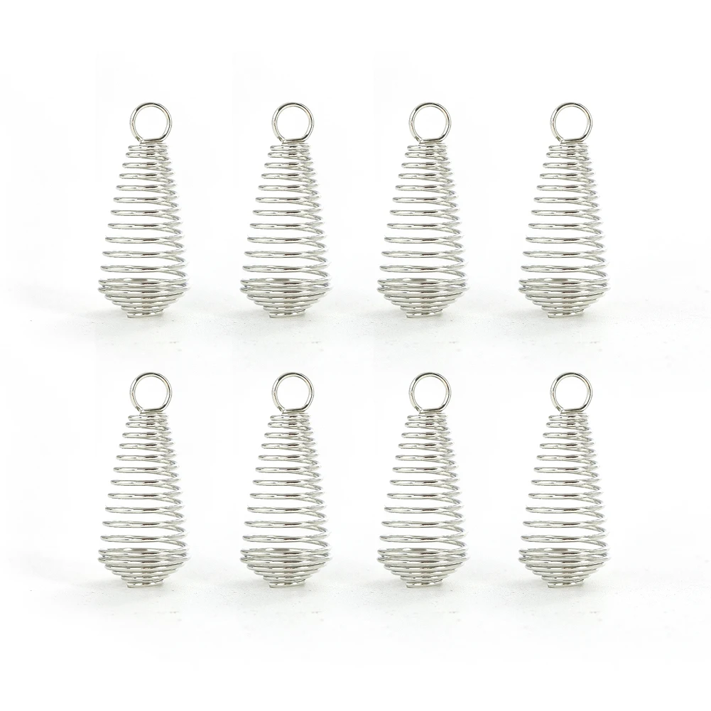 5pcs 2cm Mini Rotating Spiral Stabilizer Parts Jewelry Charm Cage Magical Optical Illusion Effect Meditation Hanging Decorations