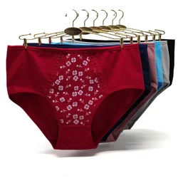 Cotton Panties Plus Size Large Underwear Women Briefs Woman Knickers Lingerie intimate High Waist 4XL 3XL 2XL 6 Pieces/lot