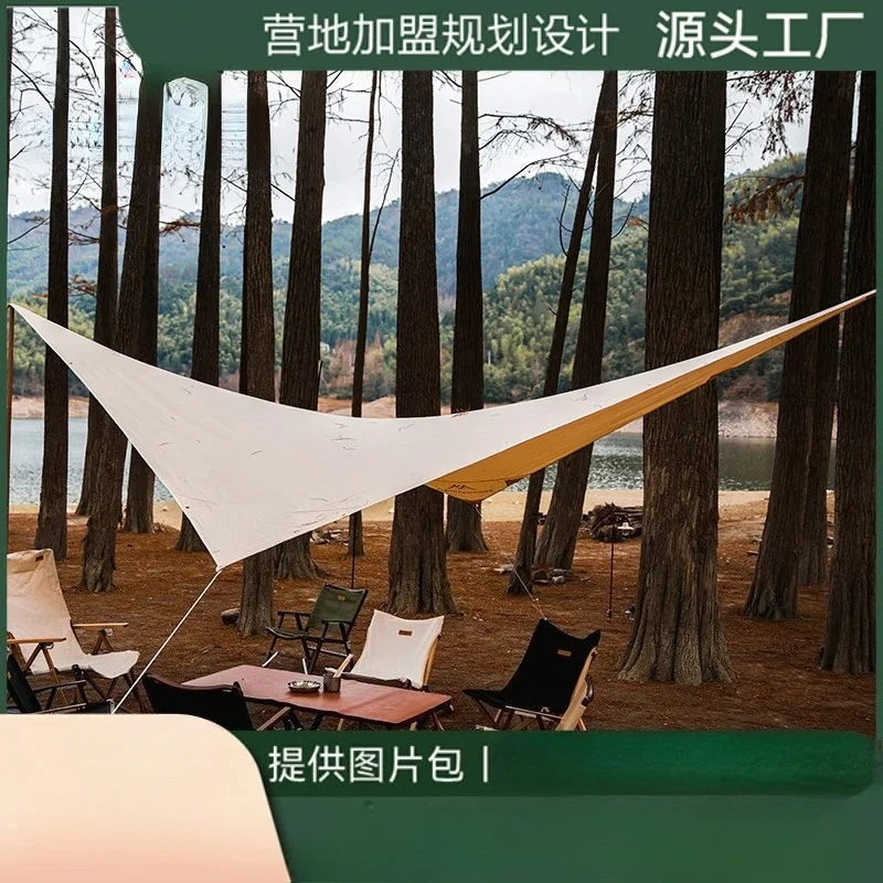 Outdoor canopy tent cotton butterfly outdoor canopy camping photo portable rain protection sun protection comfortable