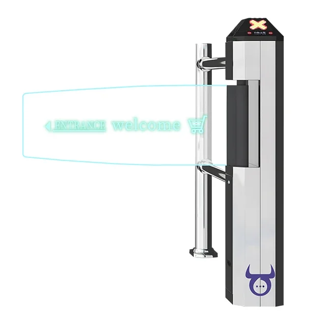 Access control systems Automatic retractable turnstiles pedestrian flap barrier gate