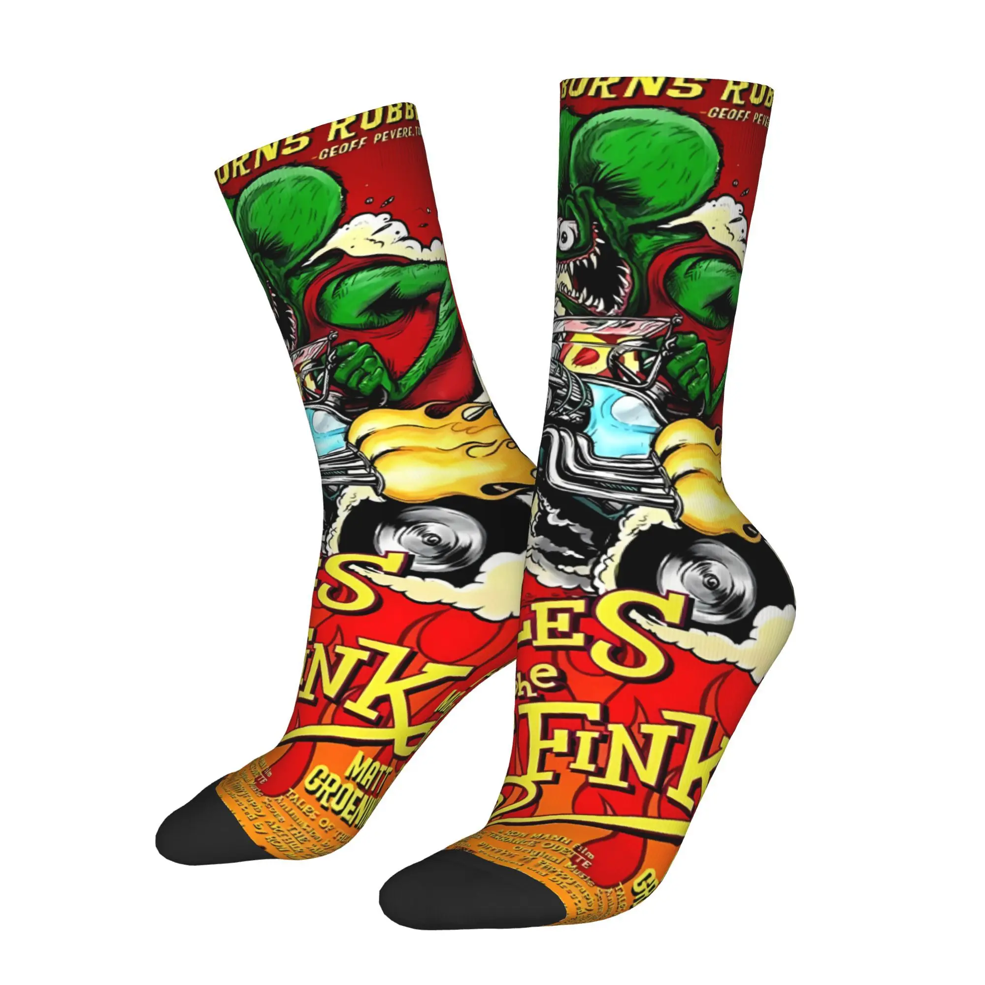 

Носки с рисунком крысы Финк, мужские и женские осенние чулки с принтом