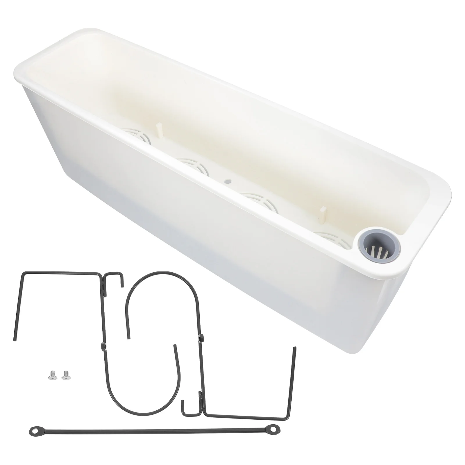 Balcony Vegetable Pot Rectangle Planter Boxes Outdoor Indoor Plastic Rectangular Flower Pot Garden Planters