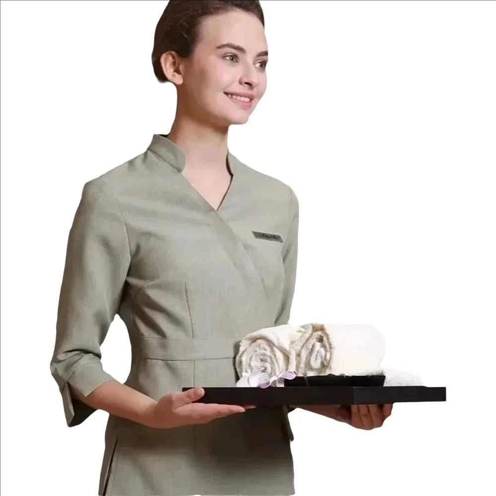 2025 Spring/Summer Latest Work Clothing 5 Colors V Neck Fashion SPA Uniform Custom Made Beauty Uniforms Pink Massage Workwear