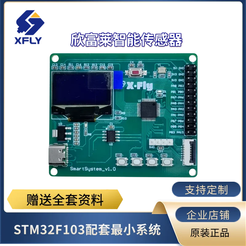 STM32 Minimum System, Supporting The Smallest System, with Display Screen with Button and Serial Port Chip
