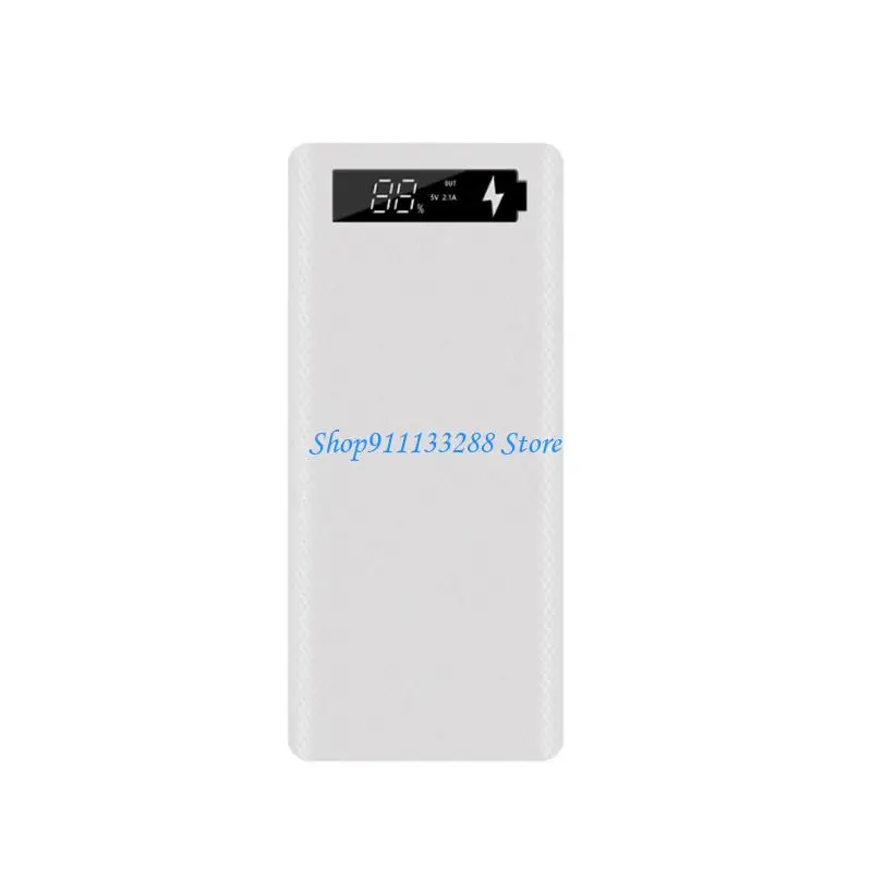 G88D Display Window 18650 Battery Case, Solderless 8 Slot Battery Shell for Trip Charging and Emergency Carry Use Home