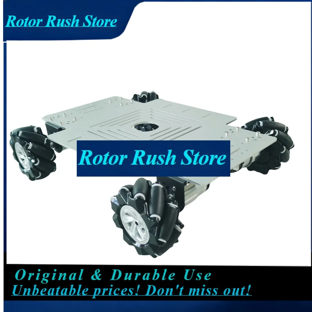RoRuS15KG Actual Load 4WD Mecanum Wheel Robot Car Chassis With 4pcs 12V Hall Encoder Motor For Arduino Stm32 ROS Robot Arm