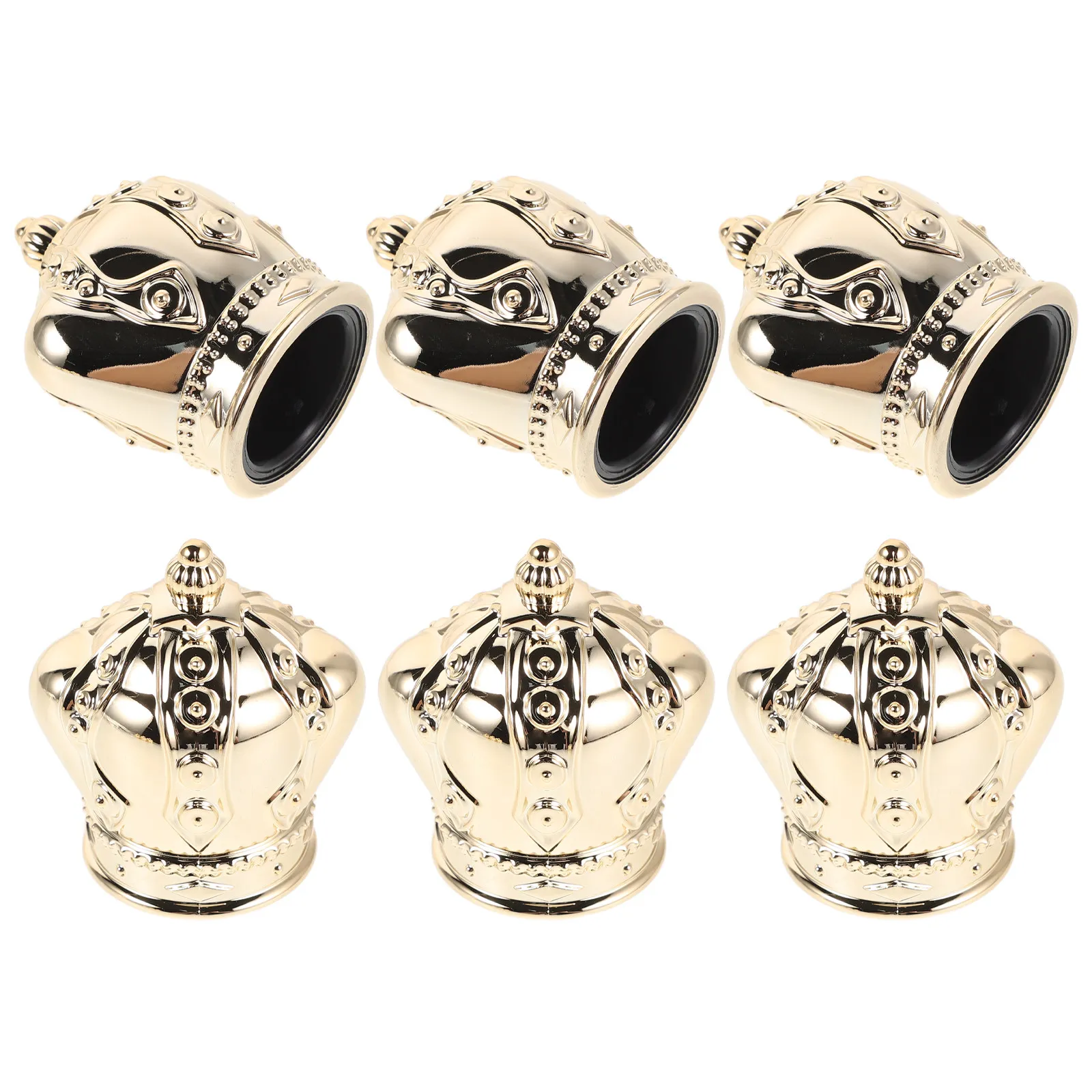 6Pcs Perfume Bottle Caps Leakproof Crown Replacement Fit 15Mm Mouth Bottles Travel Refillable Perfume Spray Bottle Lid Cover - view 5