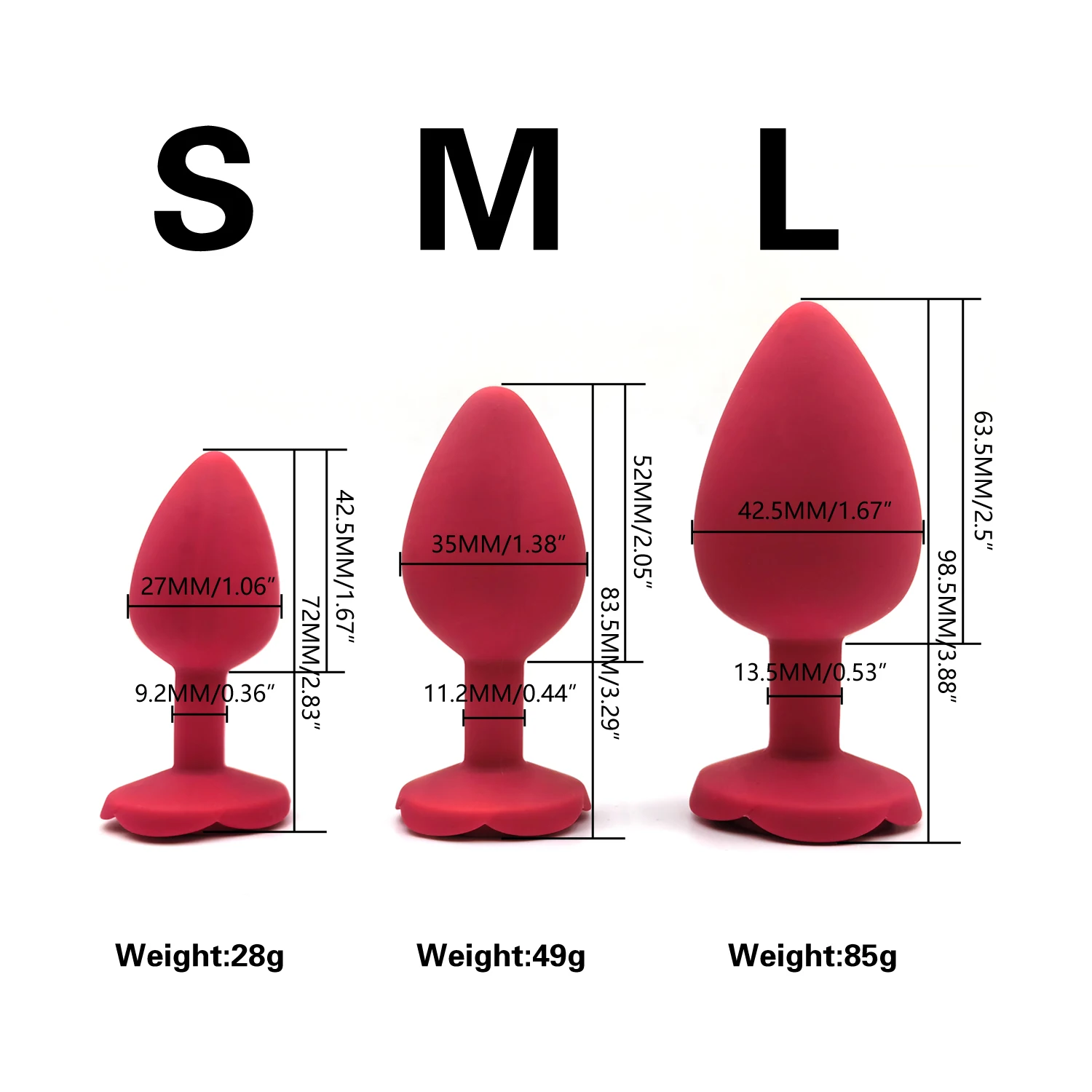 Plug anale a forma di rosa in silicone per principianti ed esperti_voghion.com