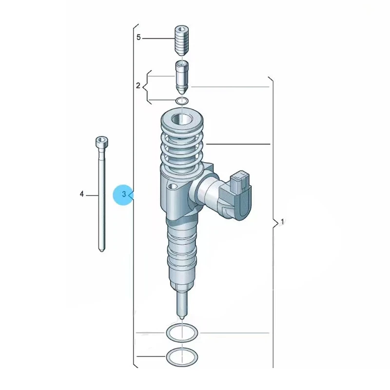 Инжекторы Ремкомплект для уплотнений 03G198051D 03G198051B для AUDI A3 A4 B7 VW PASSAT B6 TOURAN Seat Skoda 03G 198 051D 03G 198 051B