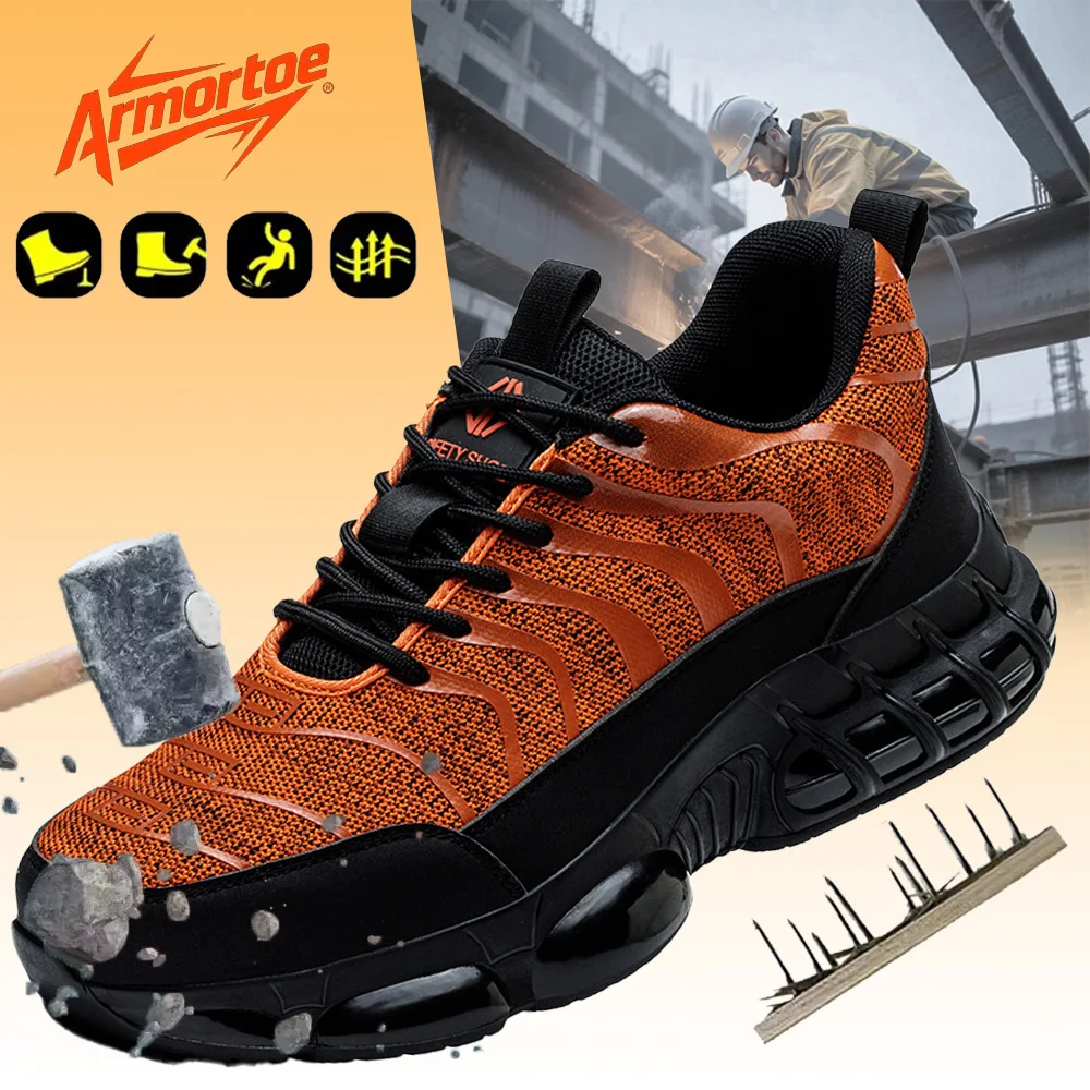 

ArmorToe Unisex Winter Safety Shoes Steel Toe Anti-Impact Puncture Proof Abrasion Resistant Work Shoes #Armor2796