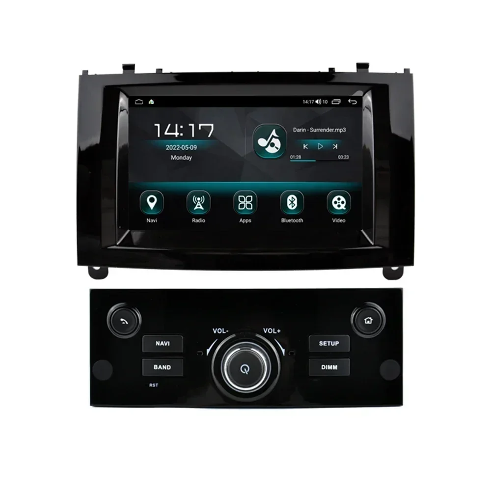 Android 13 Car DVD Player For Peugeot 407 2004 - 2010 2011 GPS Navigation Multimedia Stereo 1 Din Car Radio Autoaudio Video