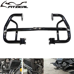 Motorcycle Engine Bumper Guard Steel Crash Bars Frame Protector Gloss Black For Honda Rebel CMX 300 500 CMX300 CMX500 2017-2023