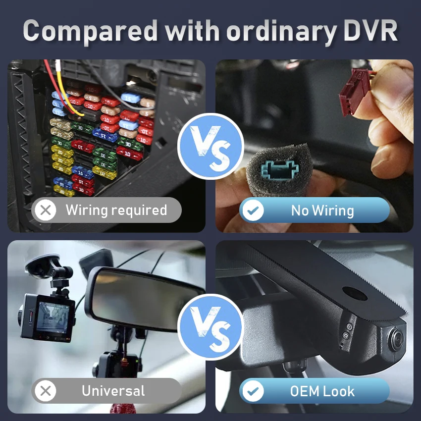 New 4K 2160P Car DVR Dash Cam Camera For BMW X3 F25 X5 F15 X1 F48 X4 X6 X7 M 1/3/5/7 Series F20 F30 F31 F32 F40 F10 UHD DashCam