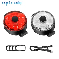 MTB Road Bike Tail Light Outdoor Type-C Charging Highlight Cycling Warming Rear Light Easy to Install Taillight Bike Accessories