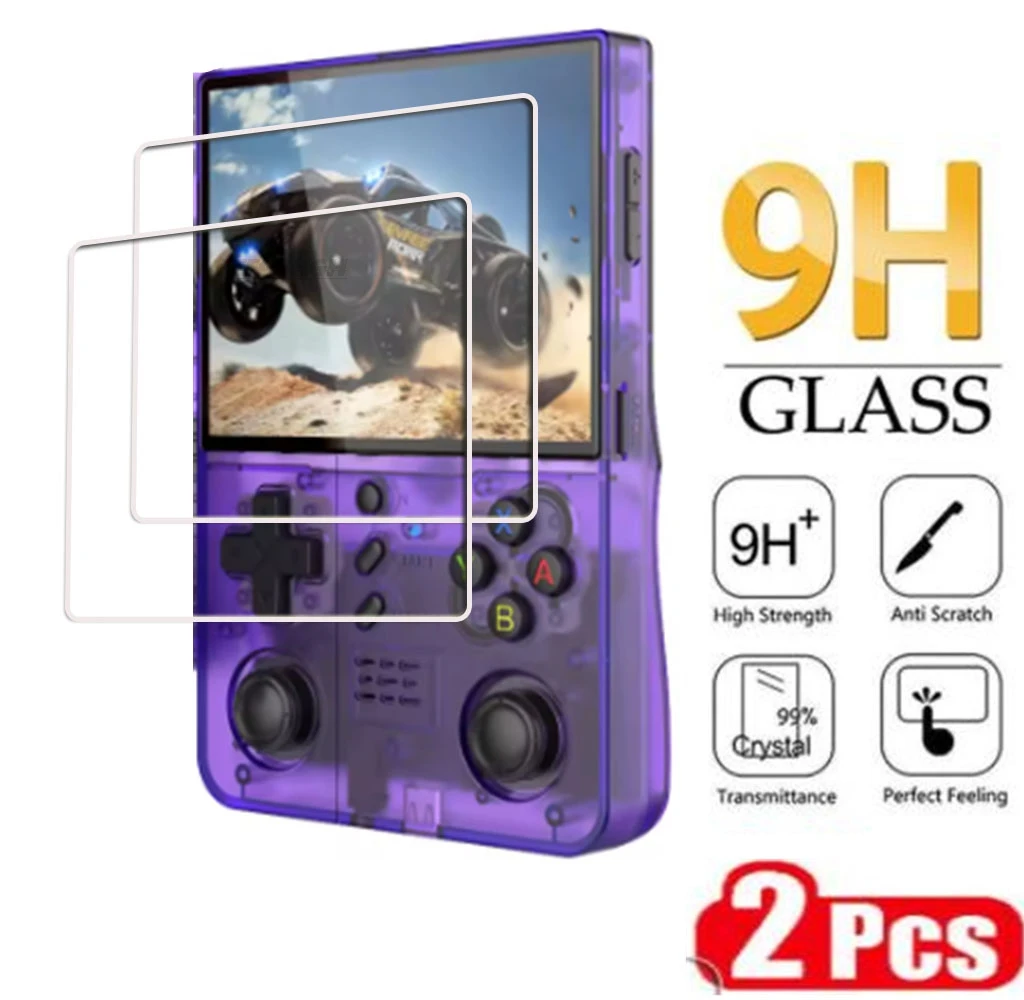 2PCS 9H HD Tempered Glass For BOYHOM R40XX Pro Max 4.2 inch GameHero ON R40XX Pro Max Games Screen Protector Cover Film