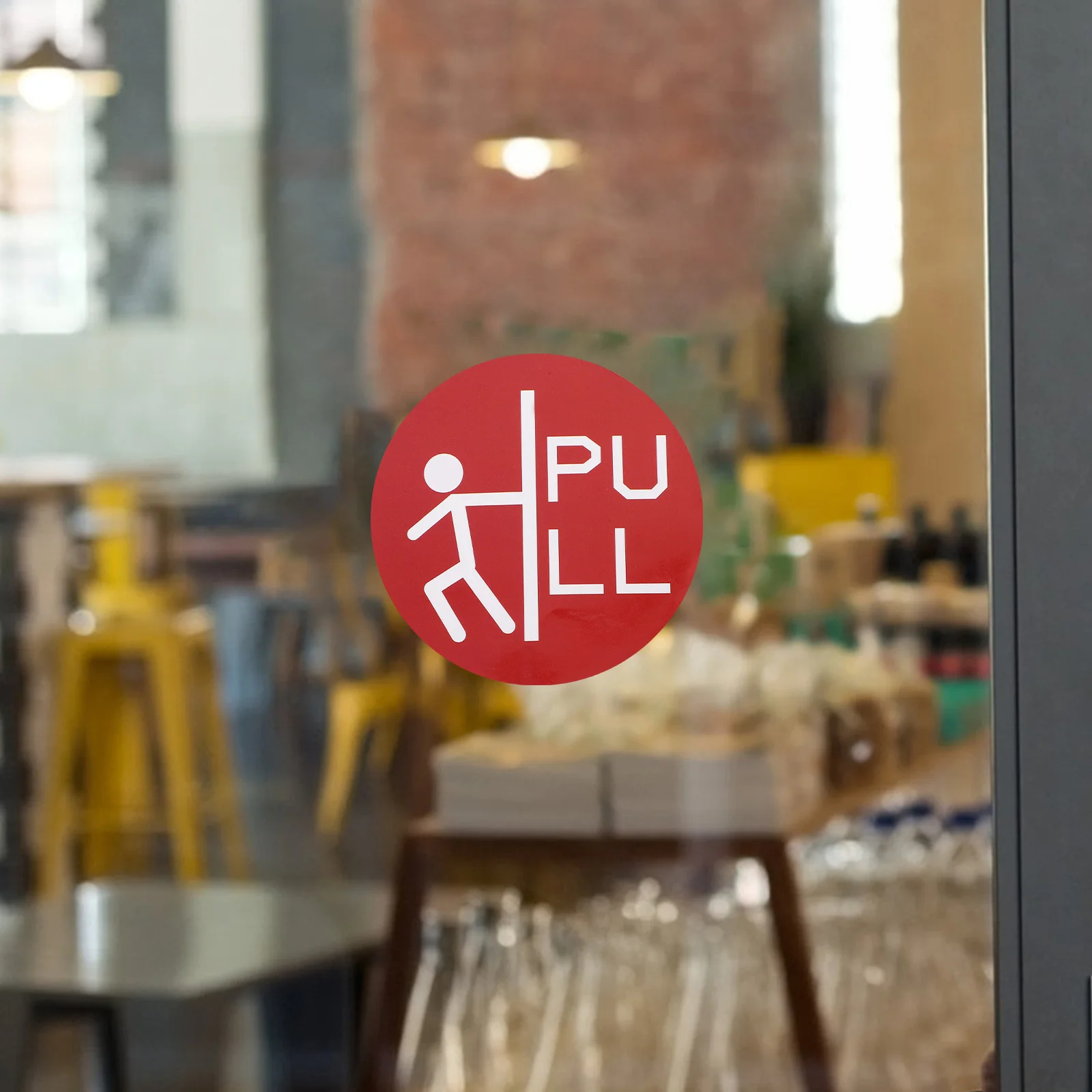 36개 유리문 스티커, 선명하고 오래 지속되며, 비즈니스 출입구에 쉽게 부착 및 제거 가능, 주의 문 라벨, 안내 문구